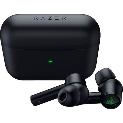 Razer - Geek Squad Certified Refurbished Hammerhead True Wireless Pro Noise Canceling in-Ear Earbuds - Black
