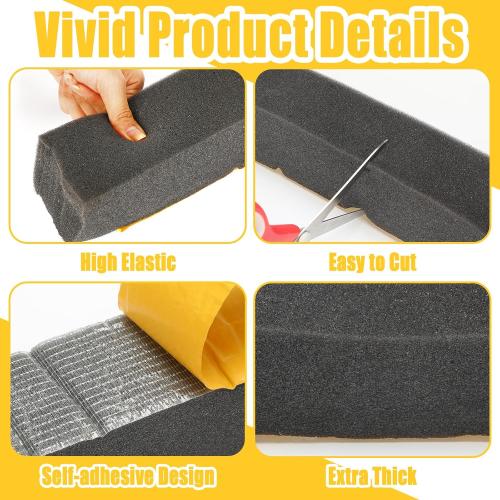 3 Inch x 2-1/4 Inch x 6.5 ft Air Conditioner Foam Tape Window