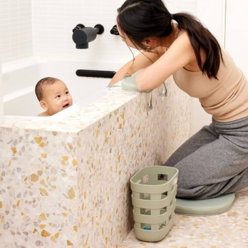 Lalo Bath Toy Bin - Sage: Shower Caddy, 9 Height, 8.5 Width