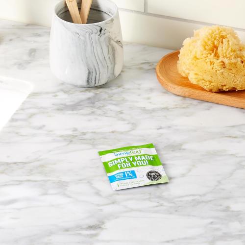 Simpleaf Aloe Vera Flushable Wet Wipes, Individually Wrapped, 30 Count