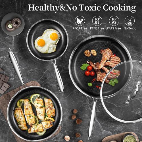Innerwell   Nonstick Frying Pan with Lid, Induction & Oven Safe MISSING PART ‼️