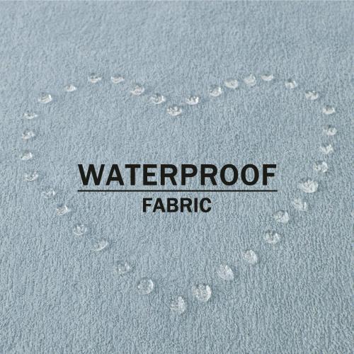 Kevin Textile Soft Waterproof Pillow Covers 12x20 Inch 2 Pack, Light Blue
