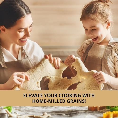 Handheld Iron Grain Mill - Manual Mill Food Grinder Hand Crack Corn Grinder Crank Grains Oats Corn Wheat Coffee Nuts Malt Mill Hand Operated Corn Grinder with High Hopper