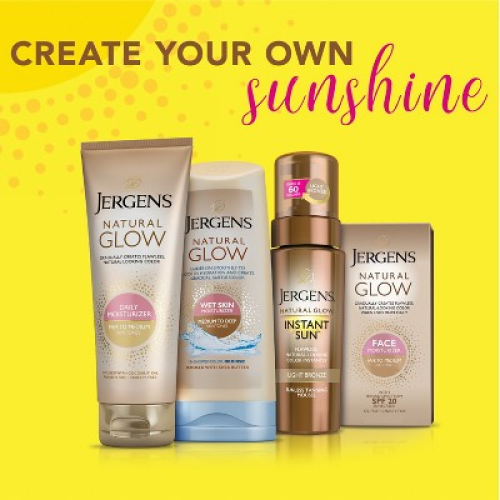 Jergens Natural Glow Instant Sun Sunless Tanning Mousse, Deep Bronze Tan, Sunless Tanner Mousse - 6 fl oz