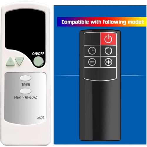 Replacement Remote Control for Lasko 2033683A 2033683 CC24910 Cyclonic Ceramic Heater