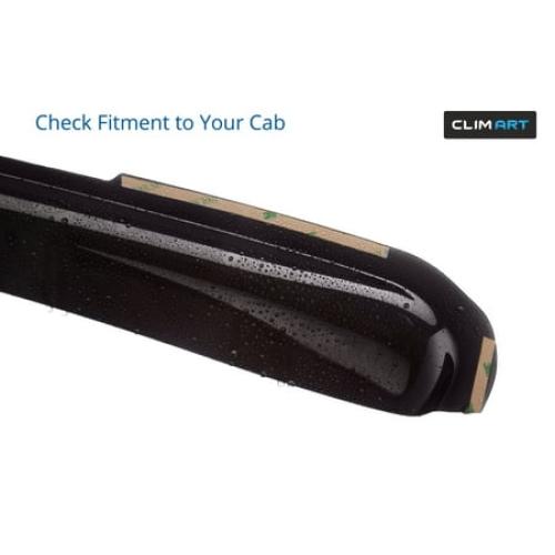 CLIM ART In-Channel Incredibly Durable Rain Guards for Pilot 2016-2022, Original Window Deflectors, Vent Deflector, Vent Window Visors, Dark Smoke Car Accessories,4pcs - 616276