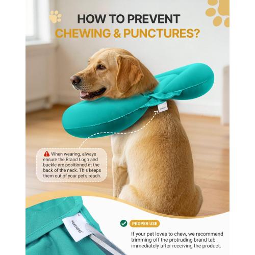 MIDOG Dog Cone Collar for Large Medium Dogs, MD-295-Blue-L-1-5-18A