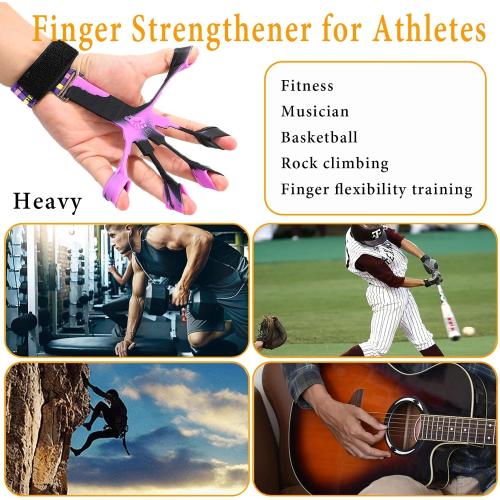 Grip Strength Trainer with Forearm Strengthener, Hand Grip Strengthener, Hand Extension Exerciser, Stress Relief Ball and Hand Grip Strengthener for Muscle Building and Injury Recover(5 PCS)
