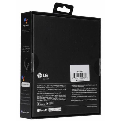 LG - TONE PLATINUM  Bluetooth Headset - Black