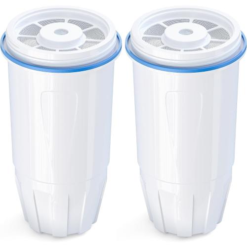 Upgraded Water Filter Replacement Fit for Zero Pitcher and Dispenser ZR-001 ZR-004 ZP-006 ZR-017, Five-Stage Filter System, Effectively Reducing Lead, Chromium, and Contaminants, 2 Packs, By BOGDA