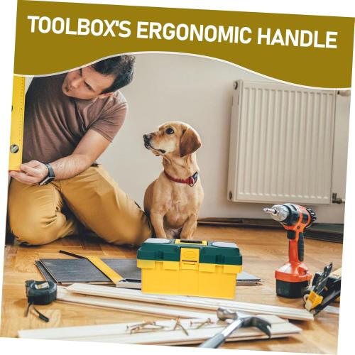 LITTLE DIRTY‼️Large Capacity Plastic Toolbox Organizer Locking Portable Lightweight Tool Storage Box for Handheld Tools Multipurpose Industrial-grade Storage for Outdoor and Travel Use