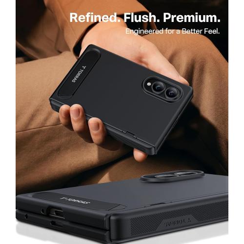 TORRAS for Samsung Galaxy Z Fold 8 Case, Magnetic & Flush Stand, Black