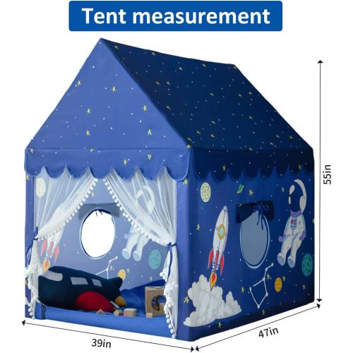 Kids Play Tent Playhouse Indoor Tents for Kids Boys Spaceship Space Rocket