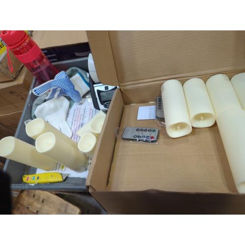 YOROXRG Set of 24 Waterproof Outdoor Flameless Candles, LED Candles with 4 Remote and Timer,(H 4 5 6 x D 2.2),for Christmas,Halloween,Wedding,Festival
