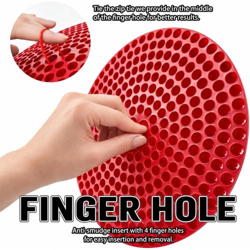 10.4 Car Wash Bucket Grit Trap Insert, 2-Pack with Mitt, Red