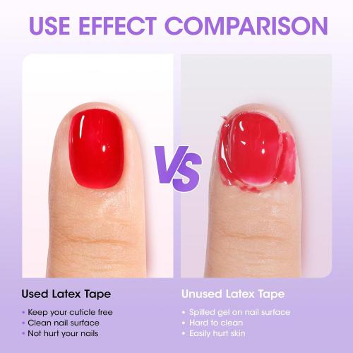 Gellen Liquid Latex for Nails, 2 Pcs Peel Off Protector, 1 Fl.Oz, White