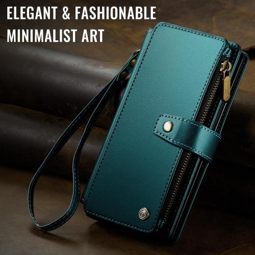 Vinich for Samsung Galaxy Z Fold 7 Wallet Case with Card Holder, Bluegreen