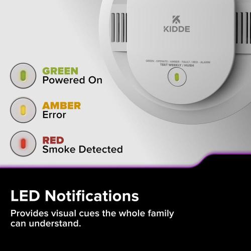 Kidde Hardwired Smart Smoke and Carbon Monoxide Detector, Voice Alerts, Interconnected Alarm