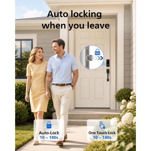 Philips Wi-Fi Front Lock Set, Smart Keypad Deadbolt Lock with 2 Handles