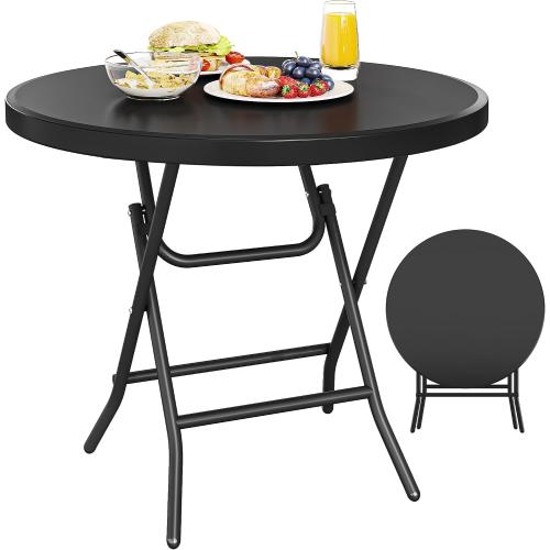YITAHOME Portable Round Folding Table