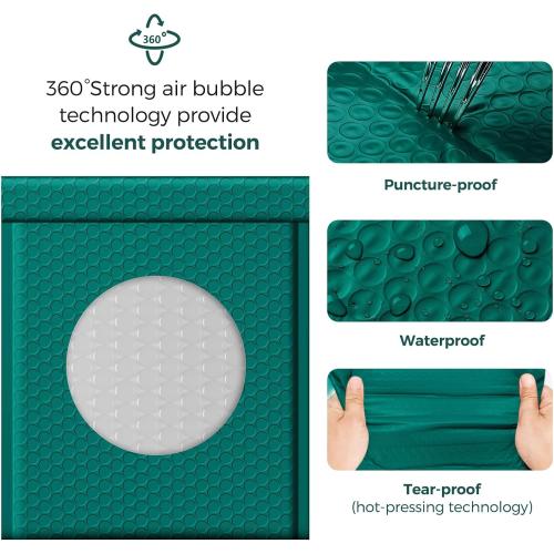 10pieces Fuxury Forest Green Bubble Mailers 8.5x12 Usable 8.5x11 Padded Envelopes