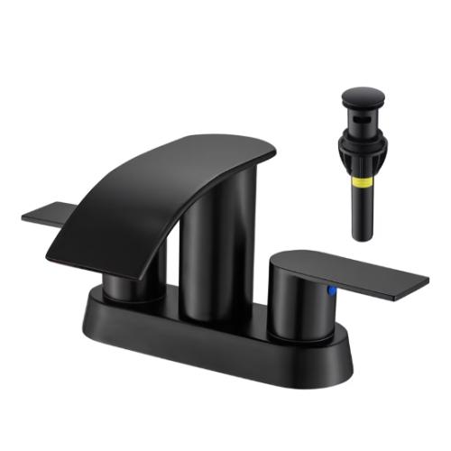 Kede Waterfall Bathroom Faucet Lavatory 2 Handle