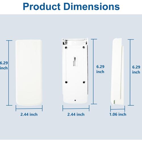 Universal Garage Door Opener Keypad for Liftmaster Chamberlain Craftsman Wayne Dalton Openers Produced Since 1993 (White)