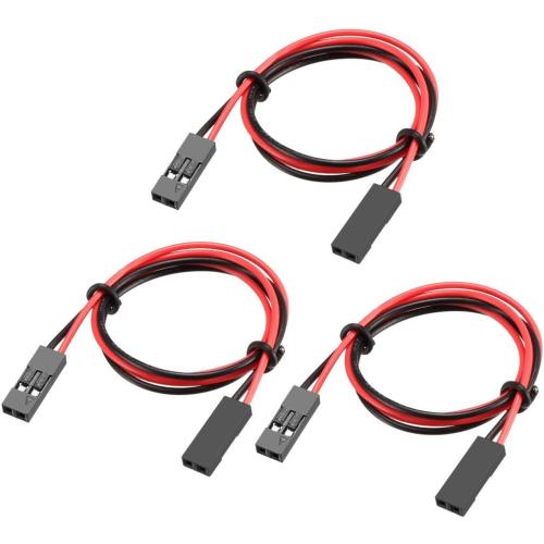 uxcell Female to Female 2P Jumper Wire 2.54mm Pitch 31cm 10pcs