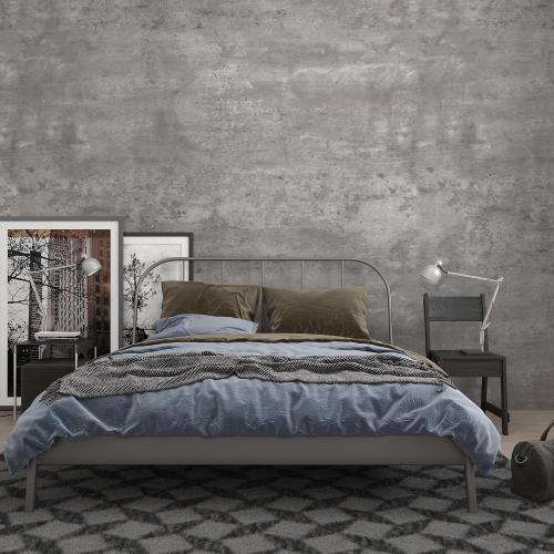 3yecao 16×354 3D Grey Concrete Cement Wallpaper Peel and Stick Faux Light Grey Concrete Contact Paper Vinyl Stained Matte Texture Adhesive Removable Gray Wallpaper for Bathroom Garage Living Room