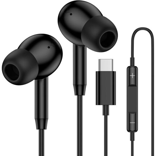 USB C Samsung Earbuds Wired Ear Buds for Samsung Galaxy A16 A17 A36 5G A26 S25 Edge A56 S26 Ultra Plus S24 FE A35 Z Fold 6 USBC In-Ear Headphones Wired Type C Earbud Earphones Headsets with Microphone