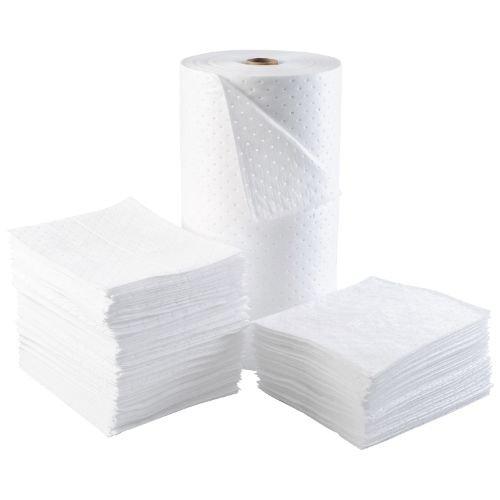 Brady SPC BPO100 15 x 17 Heavy Weight Economical Oil Only Absorbent Pads - 100 ct