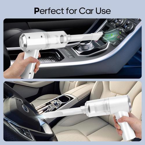Auloea Mini Cordless Handheld Vacuum for Car, Keyboard, Laptop, Home, White