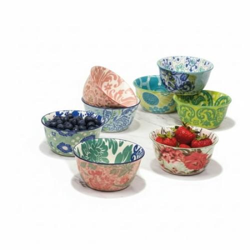 Provence Stoneware Bowls (10-piece set)