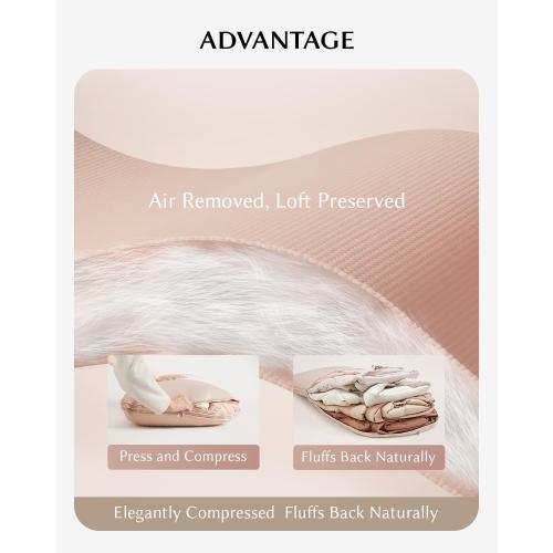 Beige Garment Bag for Hanging Clothes, Space Saving Dustproof Clothes Cover with Self-Compression Zipper, Visible Closet Organizer for Closet Storage (2 Each)