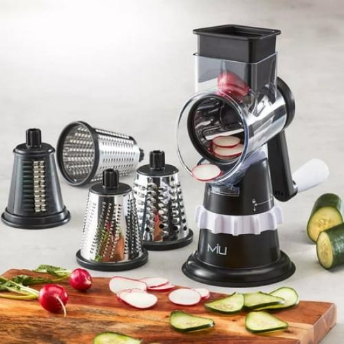 MIU Rotary Drum Grater with 4 Attachments