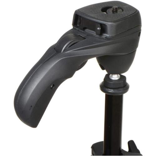 Manfrotto Compact Action Aluminum 5-Section Tripod Kit with Hybrid Head, Black (MKCOMPACTACN-BK)