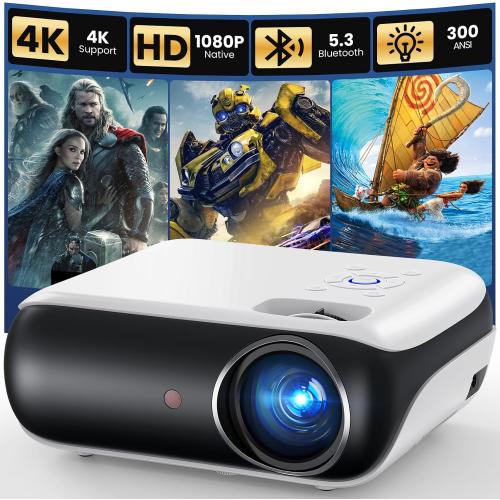 HAPPRUN Native 1080P Bluetooth Projector - Standard