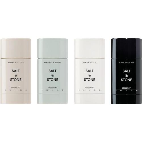 Salt & Stone Aluminum Free Deodorant | Extra Strength 48 Hour Protection for Women & Men | Made with Seaweed Extracts, Niacinamide & Prebiotics | Mini Deodorant Discovery Set
