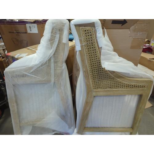 Yaritza Solid Wood 30 Bar Stool Charcoal and Natural Cane (Set of 2)