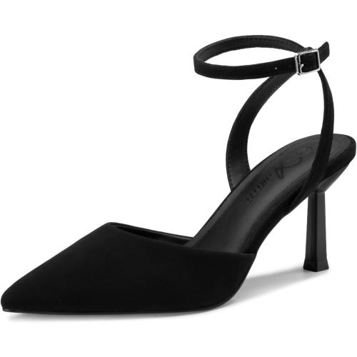 Size 8.5 Athlefit Women's Closed Toe 3 Inch High Heels Pumps Shoes