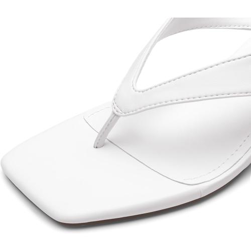 SIZE 10❗❗ WHITE❗❗Athlefit Women's Thong Wedge Flip Flops Sandals