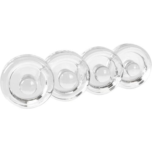 Jillmo Easy Grip Fermentation Weight- 4 Pack of Glass Weights for Wide Mouth Mason Jars