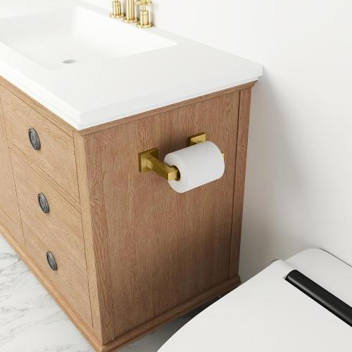 FEILERN Toilet Paper Holder, Wall Mount Pivoting for Bathroom, Gold
