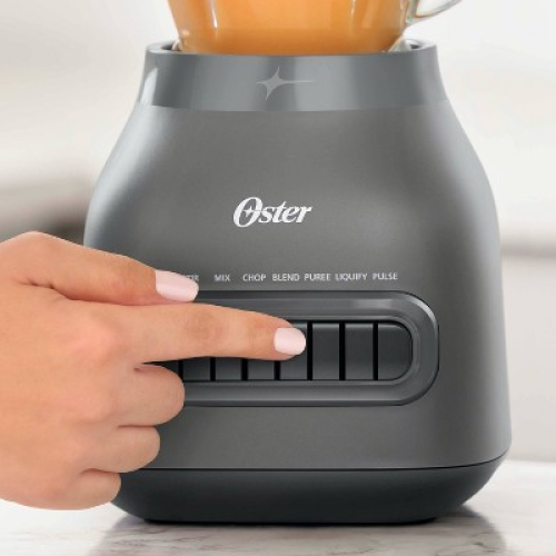 Oster Easy-to-Clean Blender with Dishwasher-Safe Glass Jar with a 20 oz. Blend-n-Go Cup