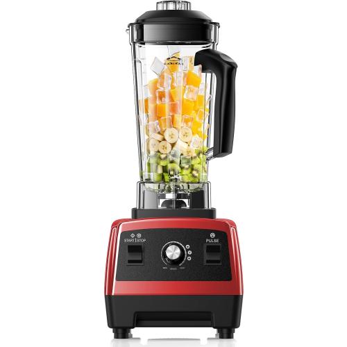 Blender for Smoothies, Ice Crushing, Frozen Fruits, Countertop Blenders for Kitchen, Smoothie Blender with 68Oz Pitcher, Red