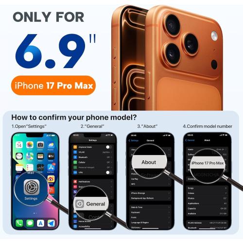 Miracase Silicone & Magnetic for iPhone 17 Pro Max Case, Chocolate