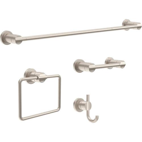 Nicoli Wall Mount Pivot Arm Toilet Paper Holder Bath Hardware Accessory in Brushed Nickel