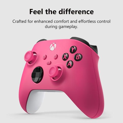 Xbox Wireless Gaming Controller | Deep Pink | Consoles, PCs, TVs, mobile, and more | Textured Grip | Wireless, Bluetooth, USB-C Connectivity