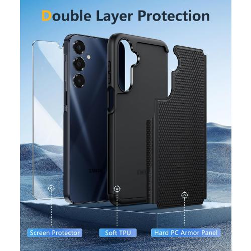 FNTCASE for Galaxy A17/A16 5G Phone Case: Dual Layer Samsung A17 5G Cover