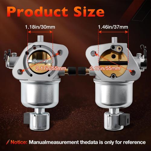 FR730V Carburetor Compatible with Kawasaki FS730V FR730V Engine Mower Carb Replaces #15004-1097 15004-1062 15004-0826 15004-0984 with Air Filter Oil Filter Fuel Pump Spark Plugs